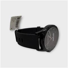 SPGBK Unisex Bordeaux Black Silicone Band Watch - 44MM